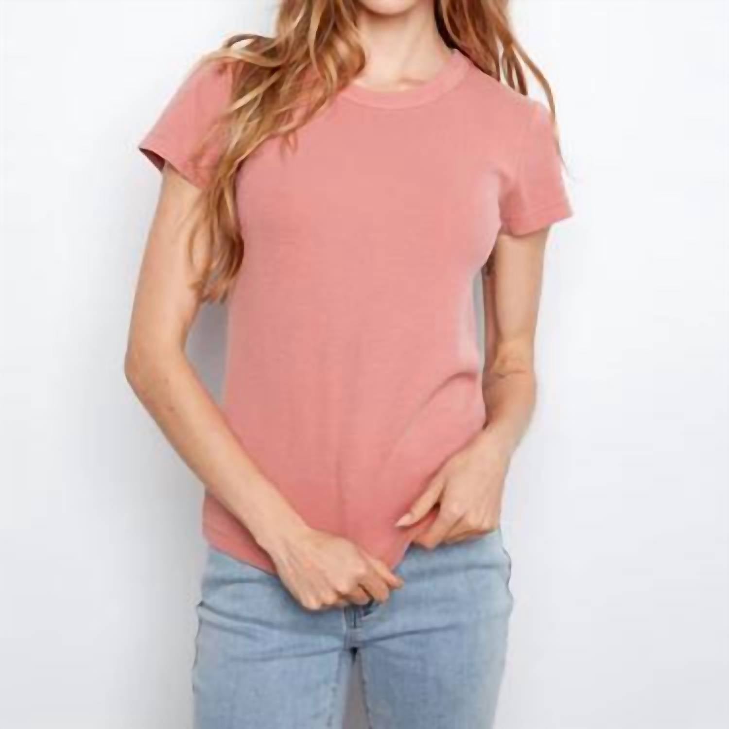 Charlie B - Tencel Ribbed Crew Neck T-shirt