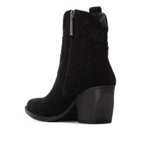 Refresh - Women's Suede Italian Western Ankle Booties