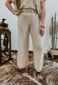 Miou Muse - The Austin Knit Crop Pant