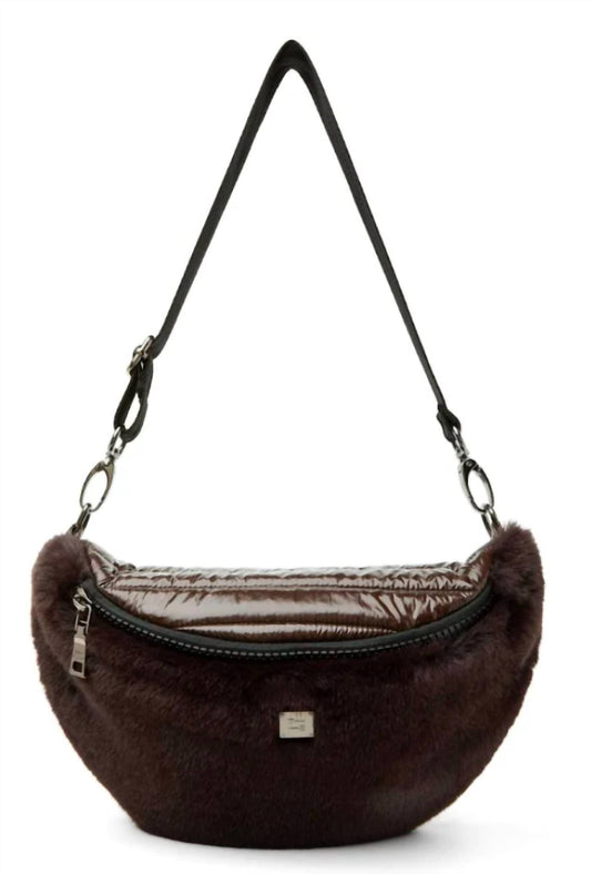 Think Royln - Mood Swing Faux Fur Chocolate Bag