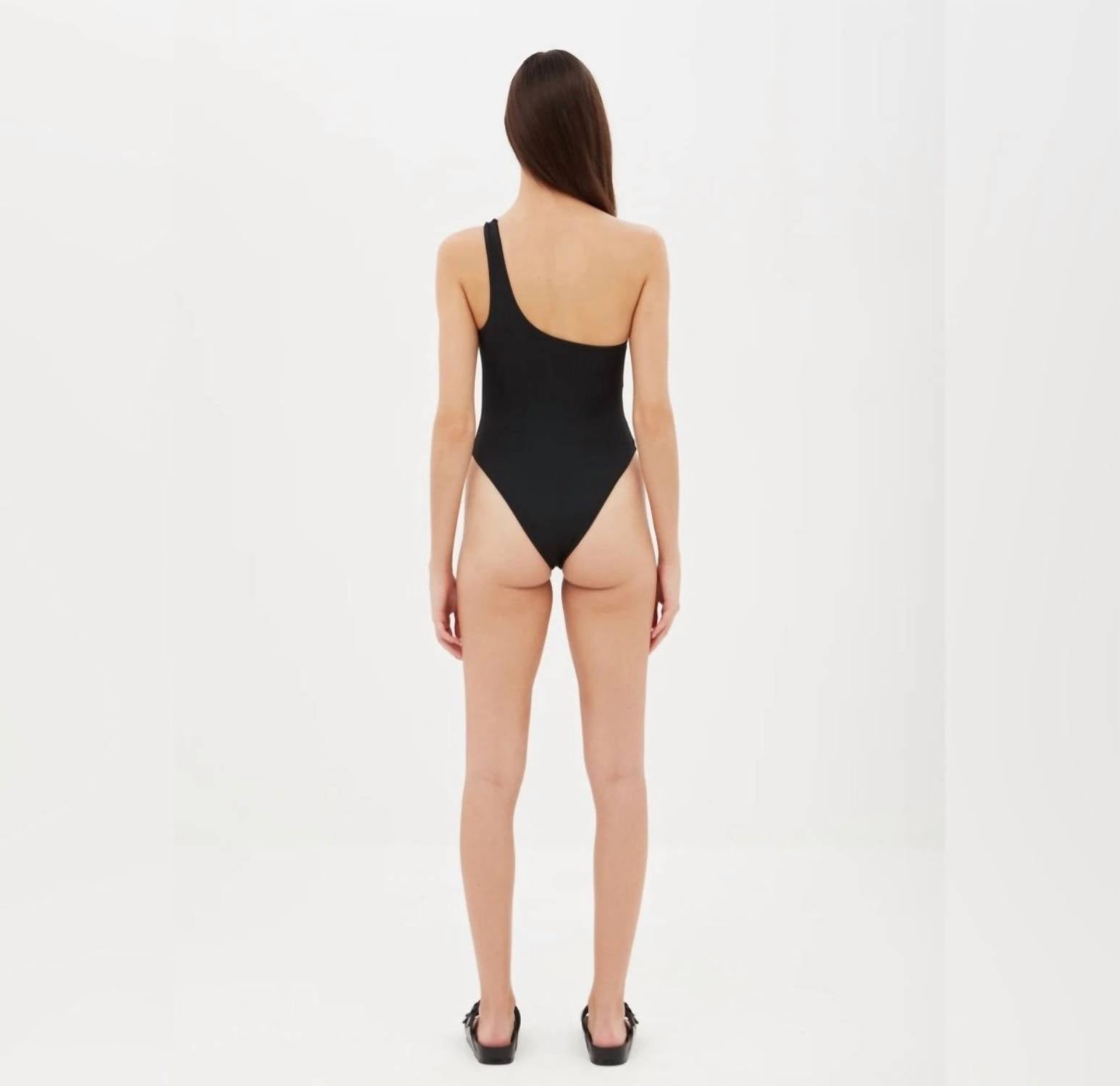 Aexae - One Shoulder One-piece Swimsuit