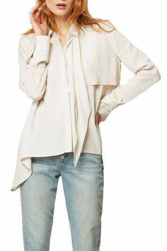 Habitual - Ferra Asymmetric Tie Neck Blouse