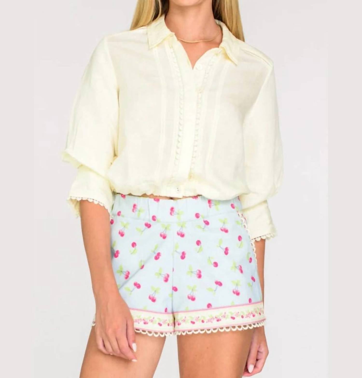 Elizabeth James The Label - Carter Button Down Top