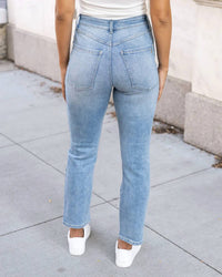 Grace And Lace - Premium Denim High Waisted Mom Jeans