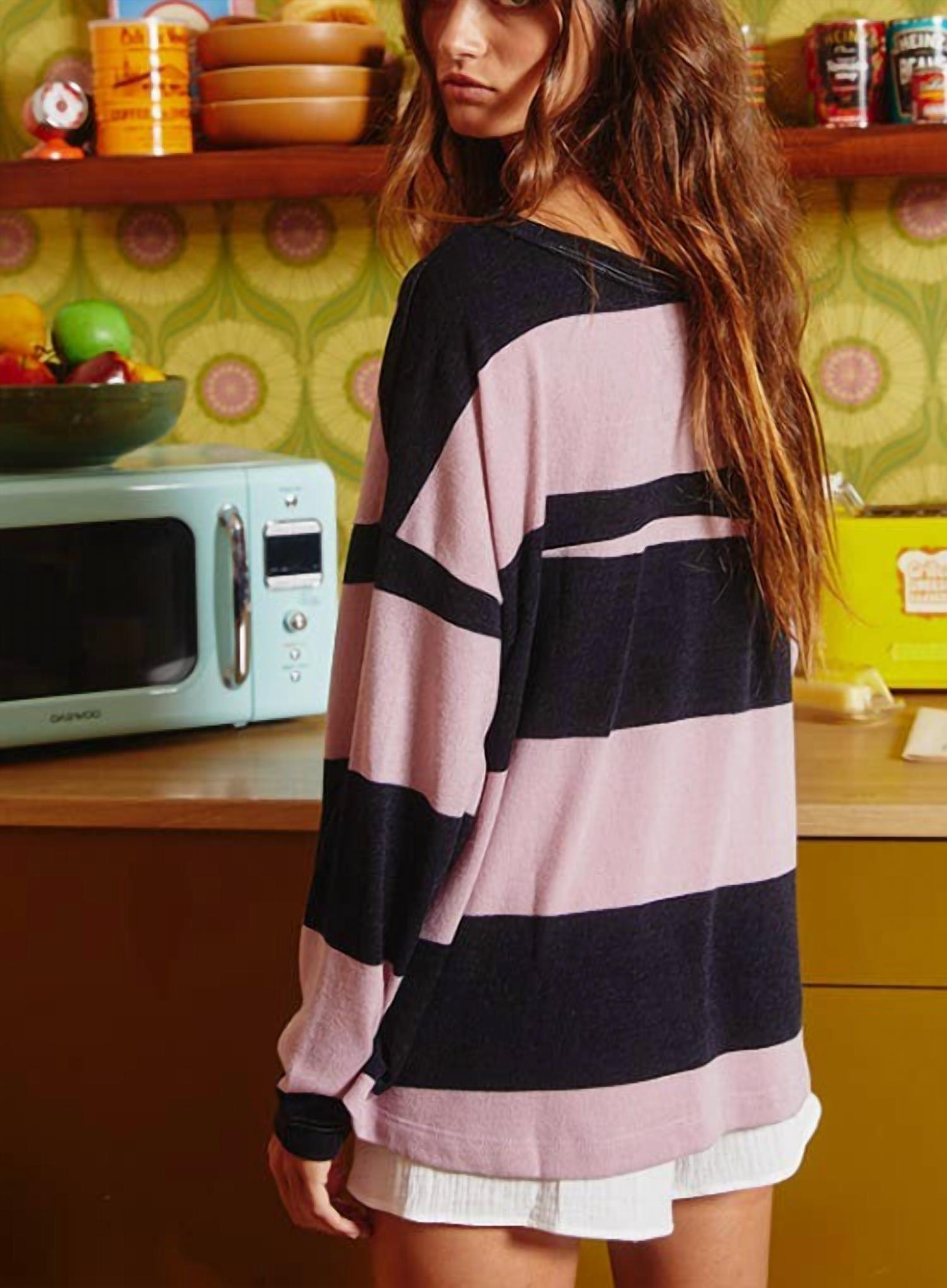 Bucketlist - Color-block Number 22 Long Sleeve Top