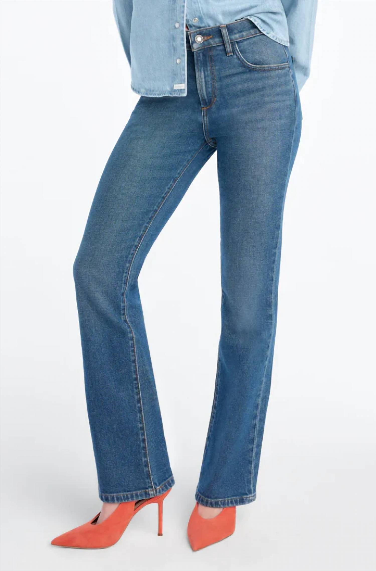 Favorite Daughter - Morgan Shortie High Rise Bootcut Jeans