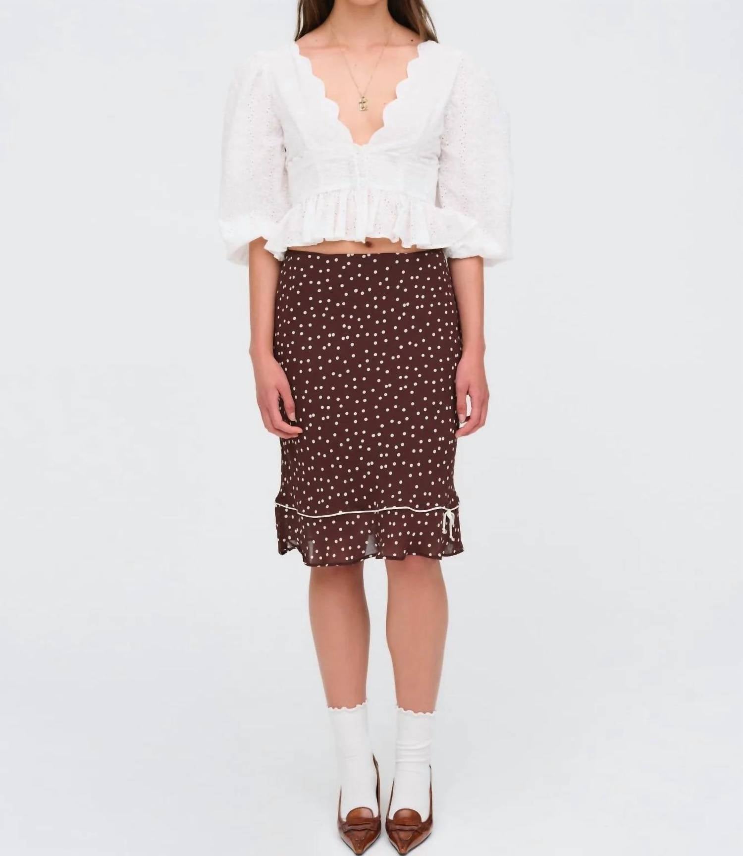 Lil Lemons By For Love And Lemons - Marseille Eyelet Top