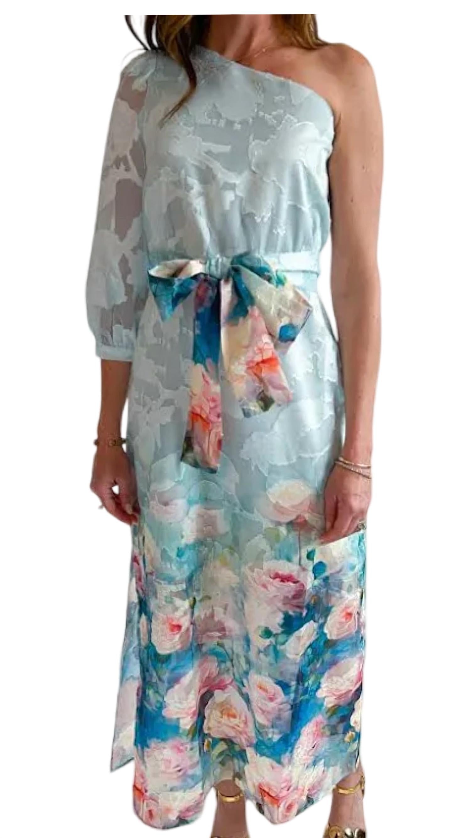 Jade - One Shoulder Column Dress