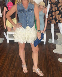 Listicle - Lace Shorts with Ruffle Detail