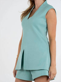 Emily Mccarthy - Gwen V-neck Tunic Top