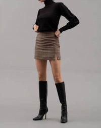 Blu Pepper - SOLID HIGH TURTLE NECK LONG SLEEVE KNIT TOP