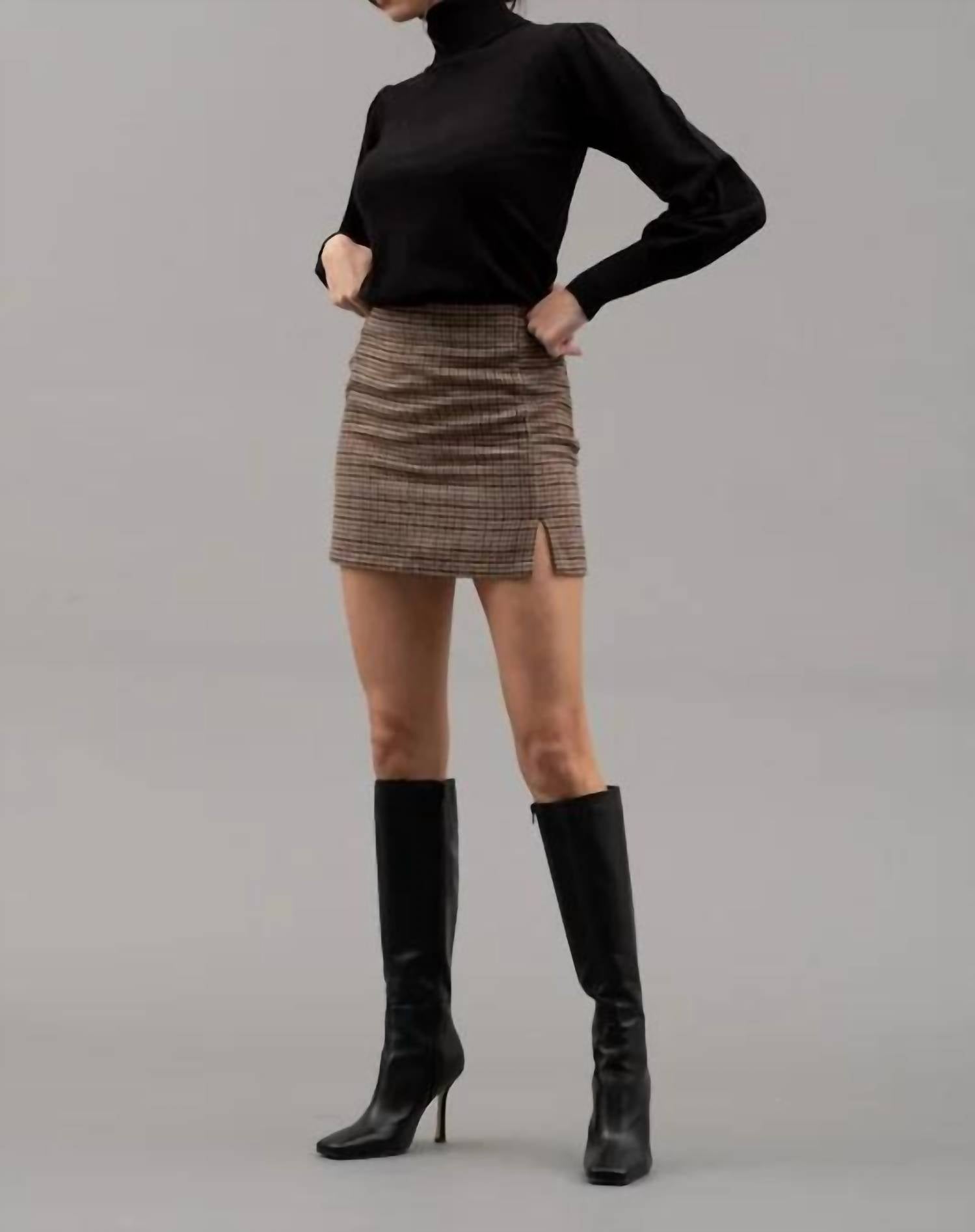 Blu Pepper - SOLID HIGH TURTLE NECK LONG SLEEVE KNIT TOP