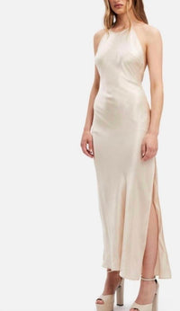 BARDOT Boston Slip Dress in champagne - women's dress - alternate view