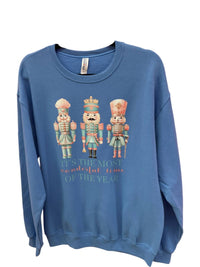 Distressed Vintage Couture - Women's Frosty Nutcracker Sweatshirt