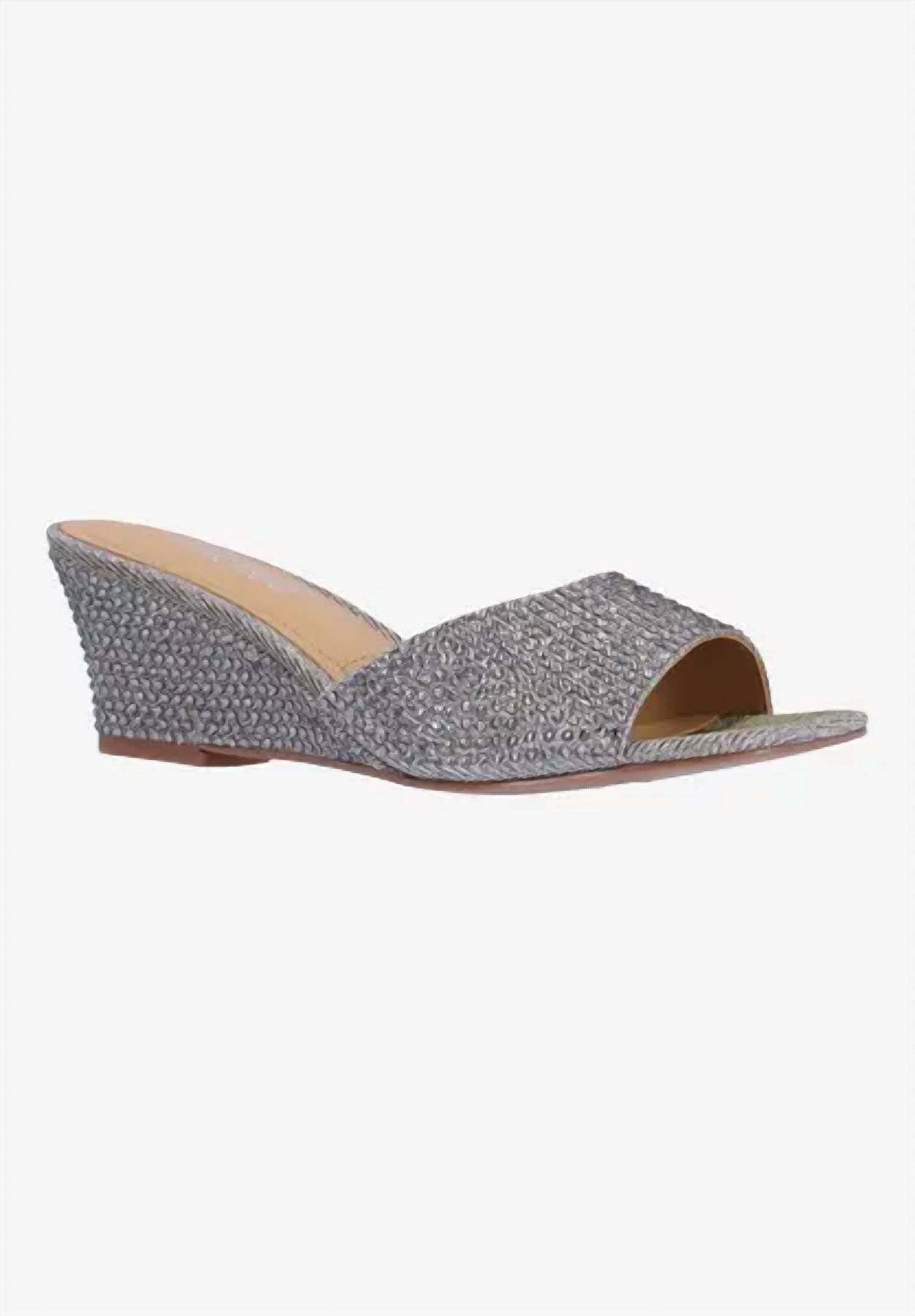 J. Renee - Women's Coralie Rhinestones Slip On Sandals