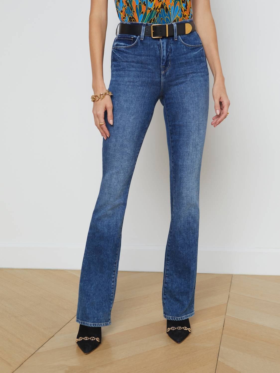 L'Agence - Selma Sleek Baby Boot Cut Pants