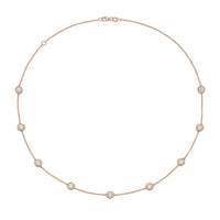 Diana M Jewels - 5.00 Cts Lab Grown Diamond By The Yard Necklace