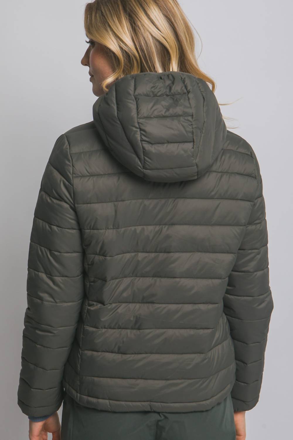 Love Tree - Hooded Light Puffer Jacket