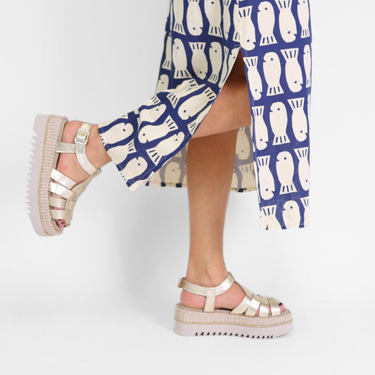 Laura Bellariva - Women Rafia Corda Dust Platform Sandals