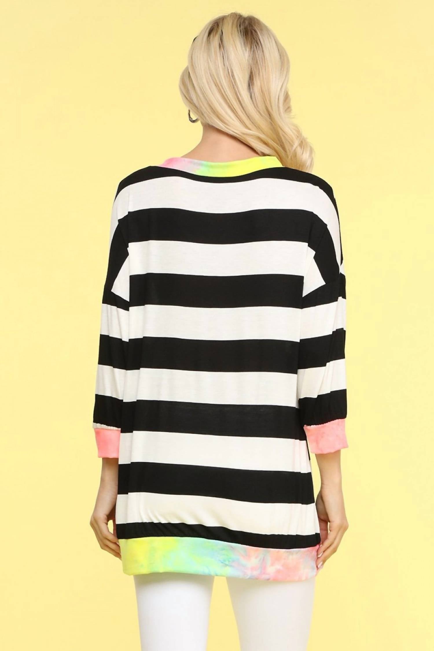 Blumin - Striped & Tie Dye Top