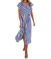Umgee - Women's Hometown Honey Stripe Midi Dress