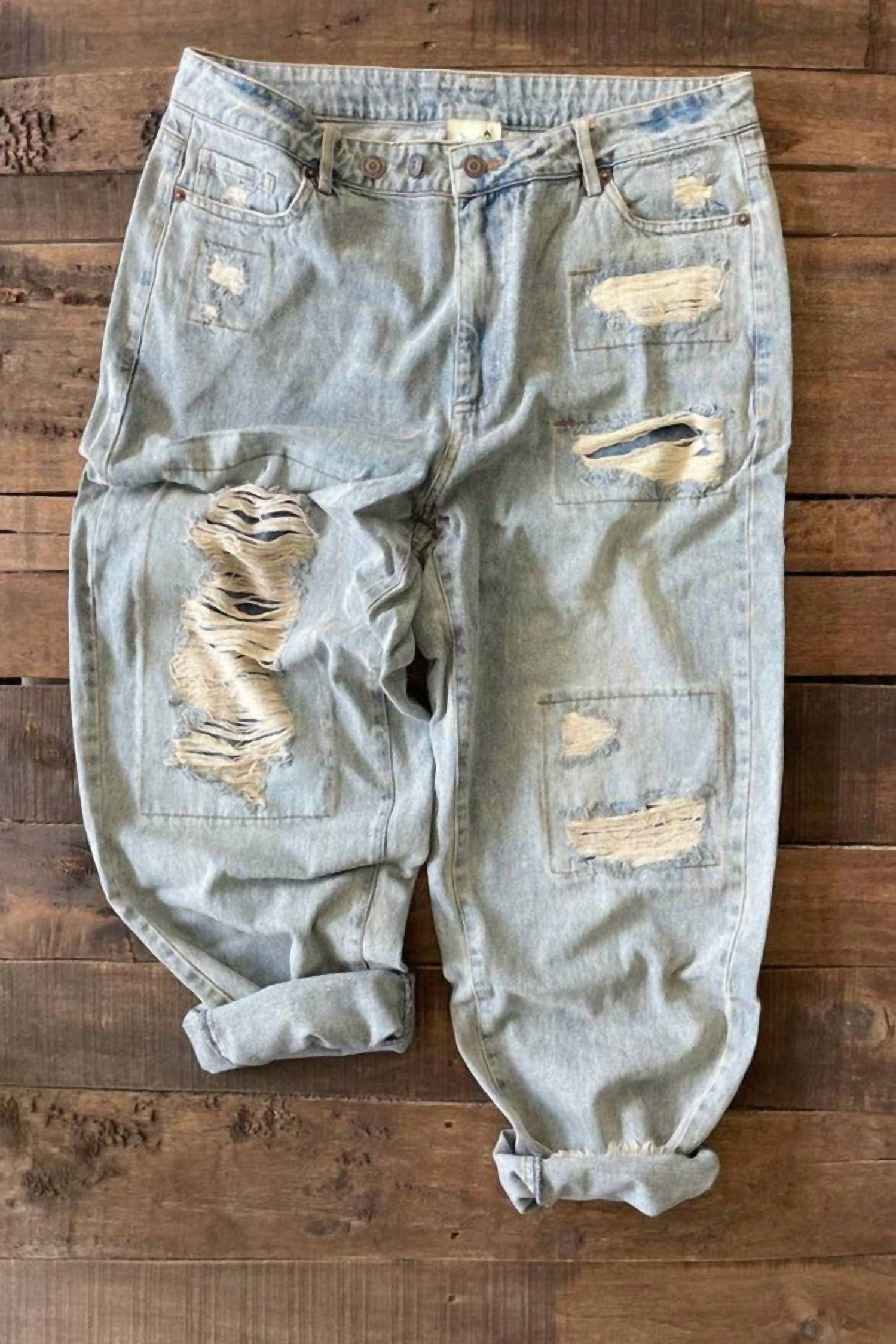 Jaded Gypsy - Women's Forever Love Distressed Jeans