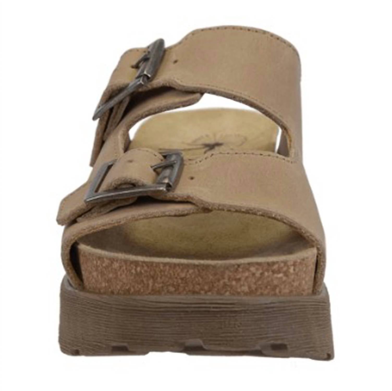 OTBT Women's Modulink Platform Sandals in biege - women's sandal - detail view