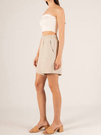 P.Cill - Linen High Waisted Shorts