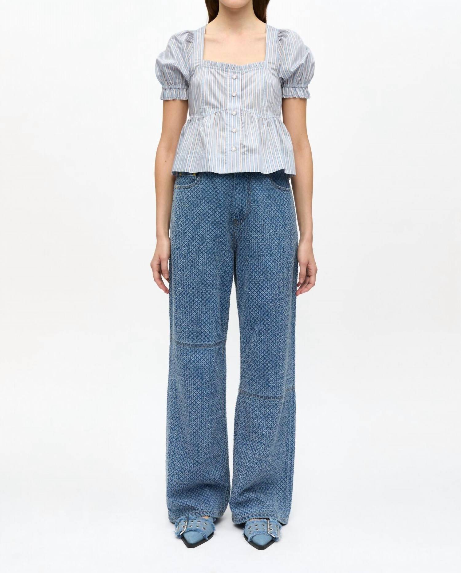 Ganni - Yarn Dyed Stripe Blouse