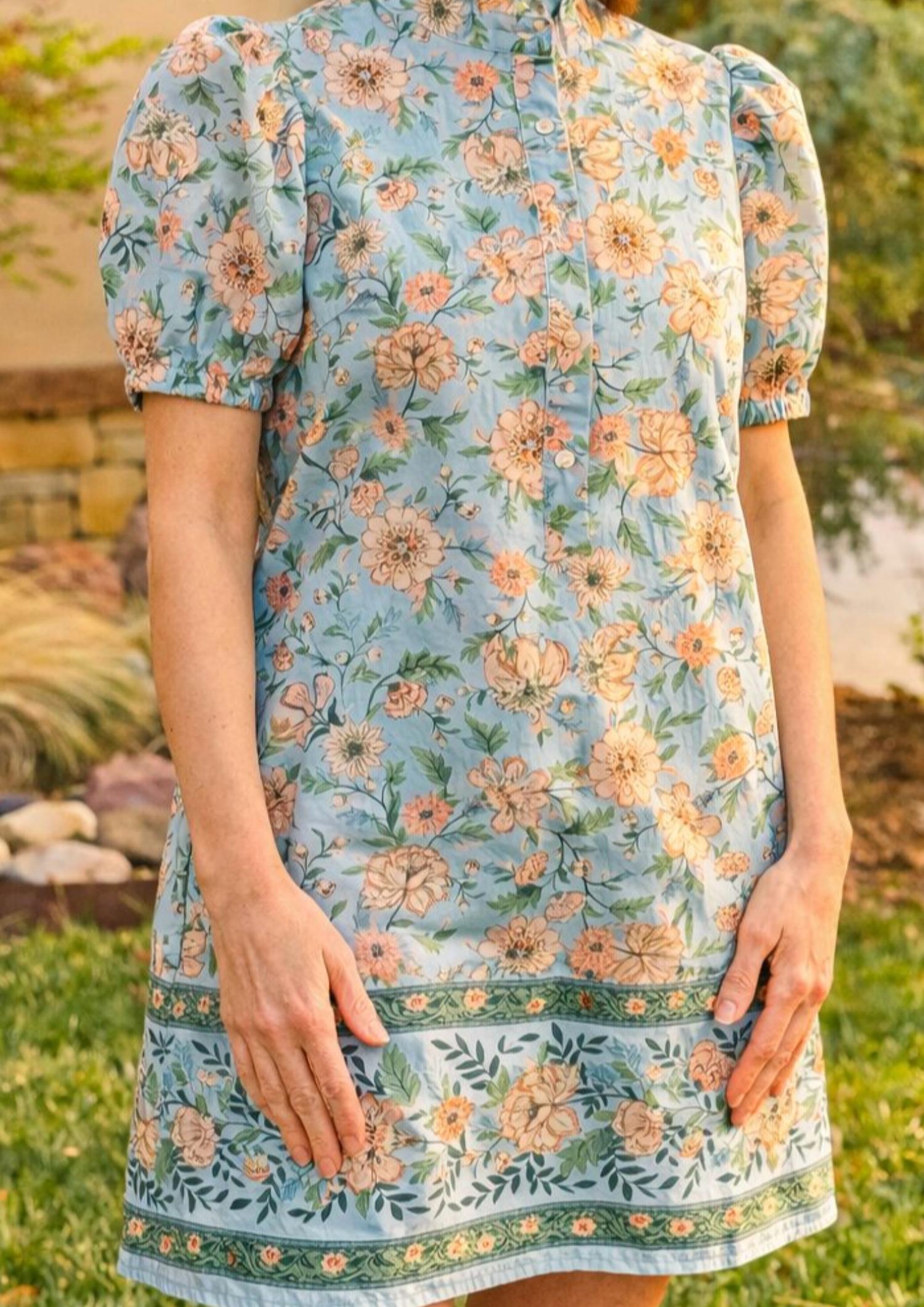 Entro - Willow Garden Floral Mini Dress