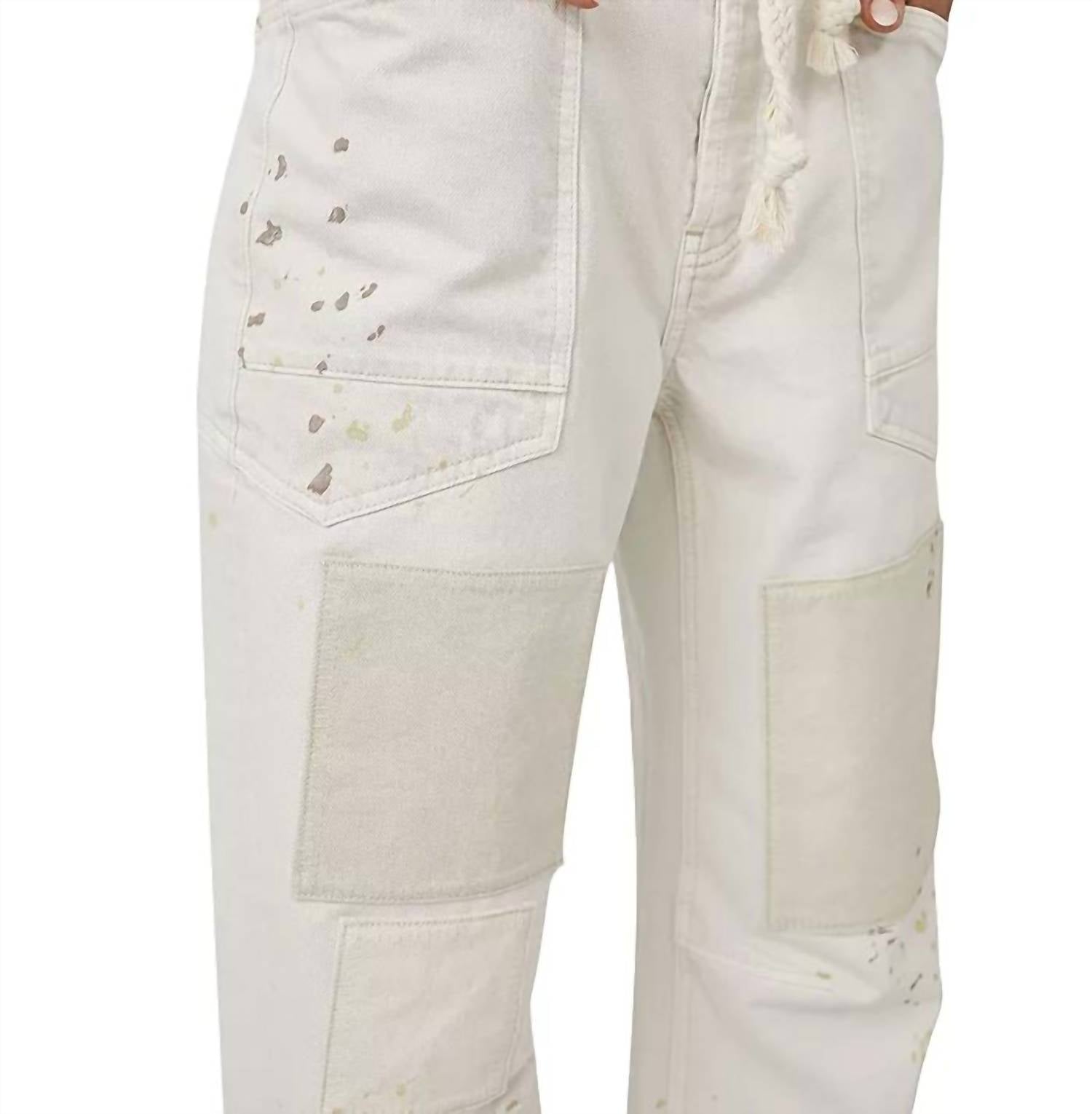 Free People - Moxie Low Slung Pull On Drawstring Barrel Jeans