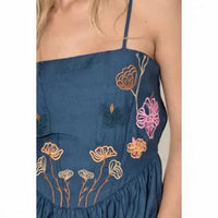 Promesa - Floral Embroidered Corset Bodice Mini Dress