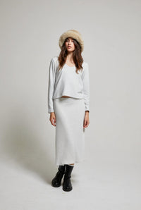 Asher - Nora Deep U-neck Long Sleeve Top