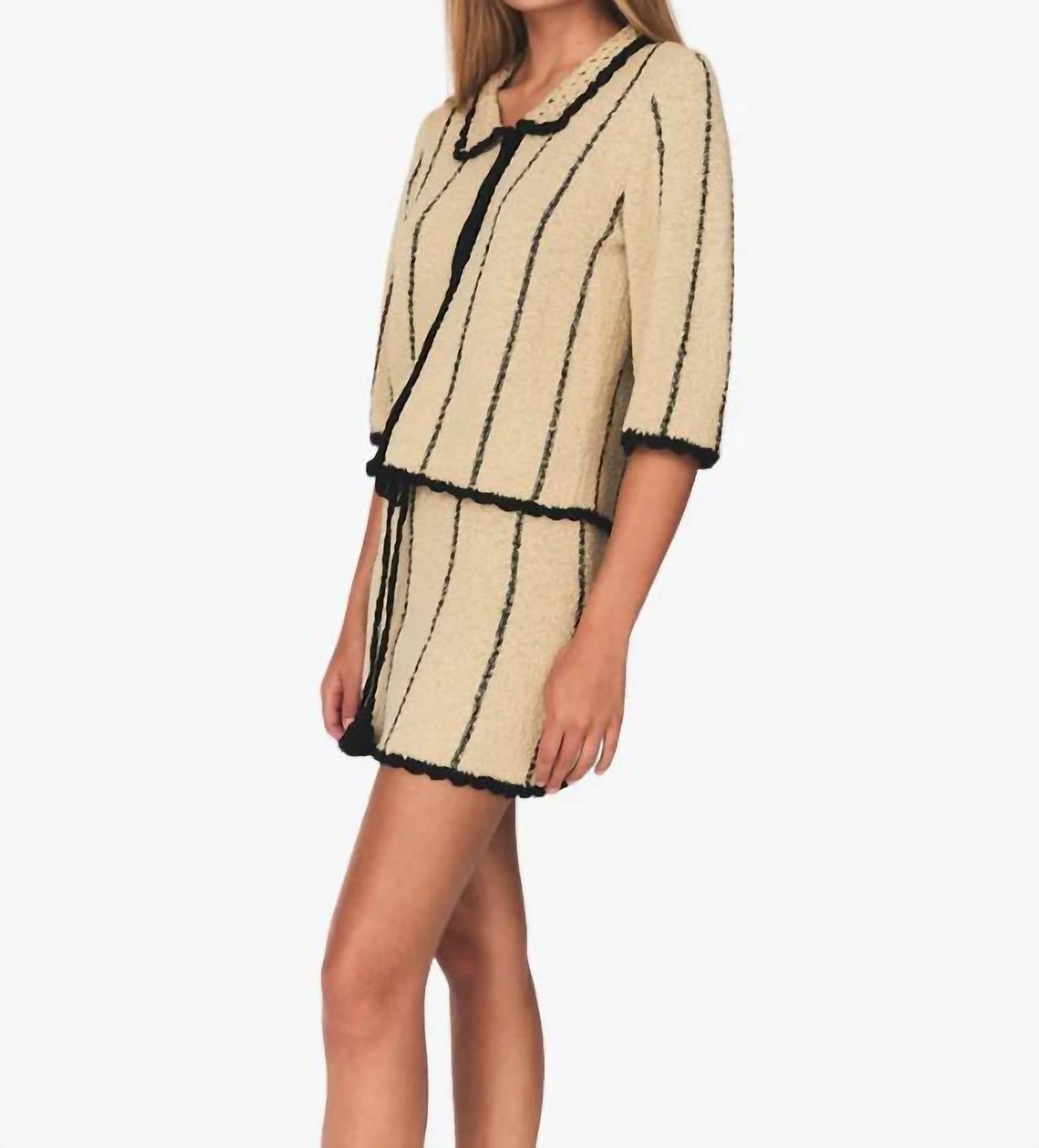 The Garment - April Crochet Polo Top