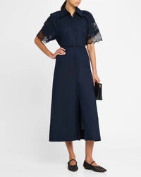 Clea - Florentina Linen-cotton Midi Shirtdress