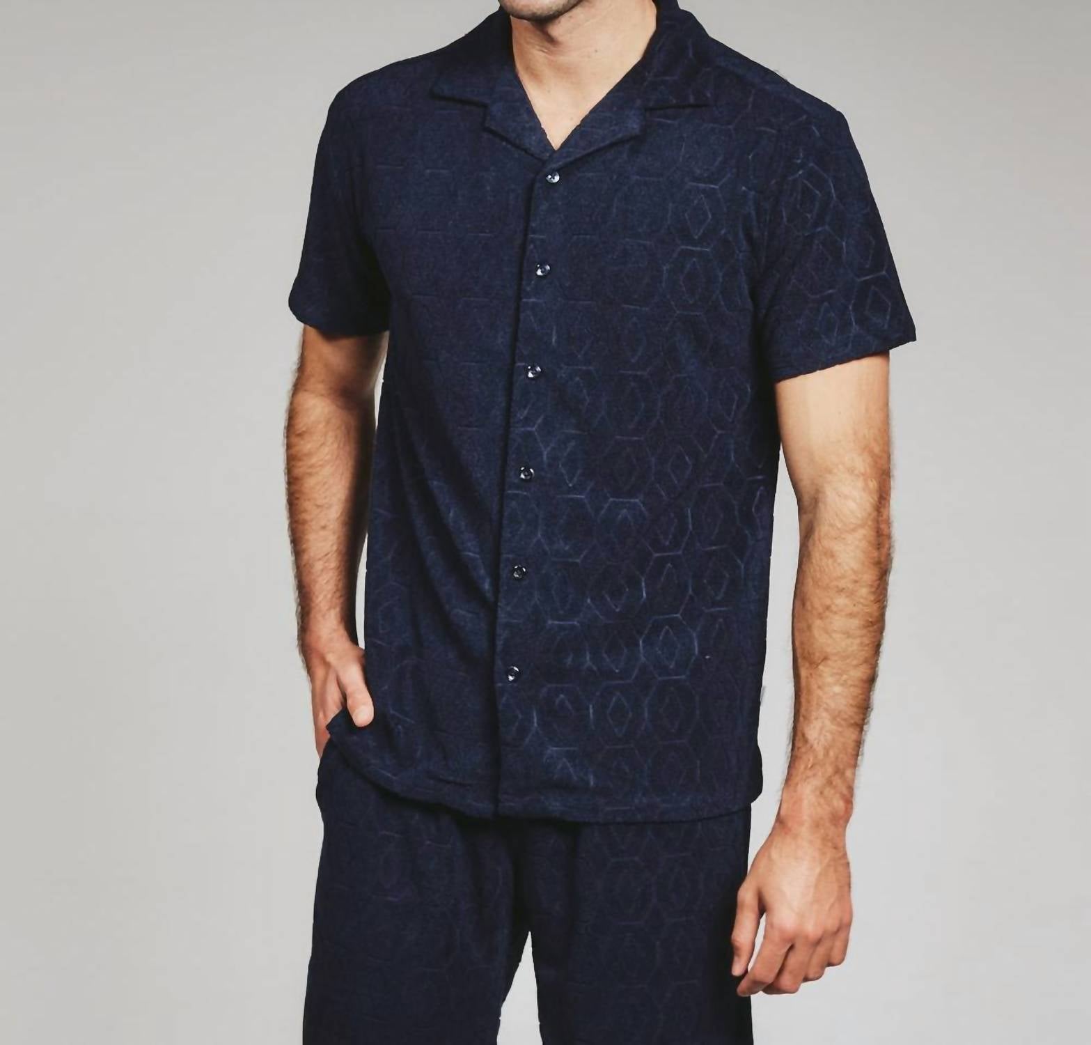 7Diamonds - Ponce Terry Cloth Camp Shirt