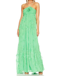 ALEXIS Sole Maxi Dress in emerald - women's dress