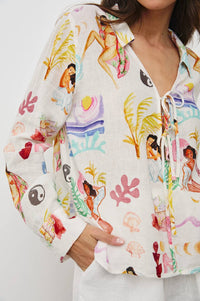Rails - Elm Flowy Button Up Shirt