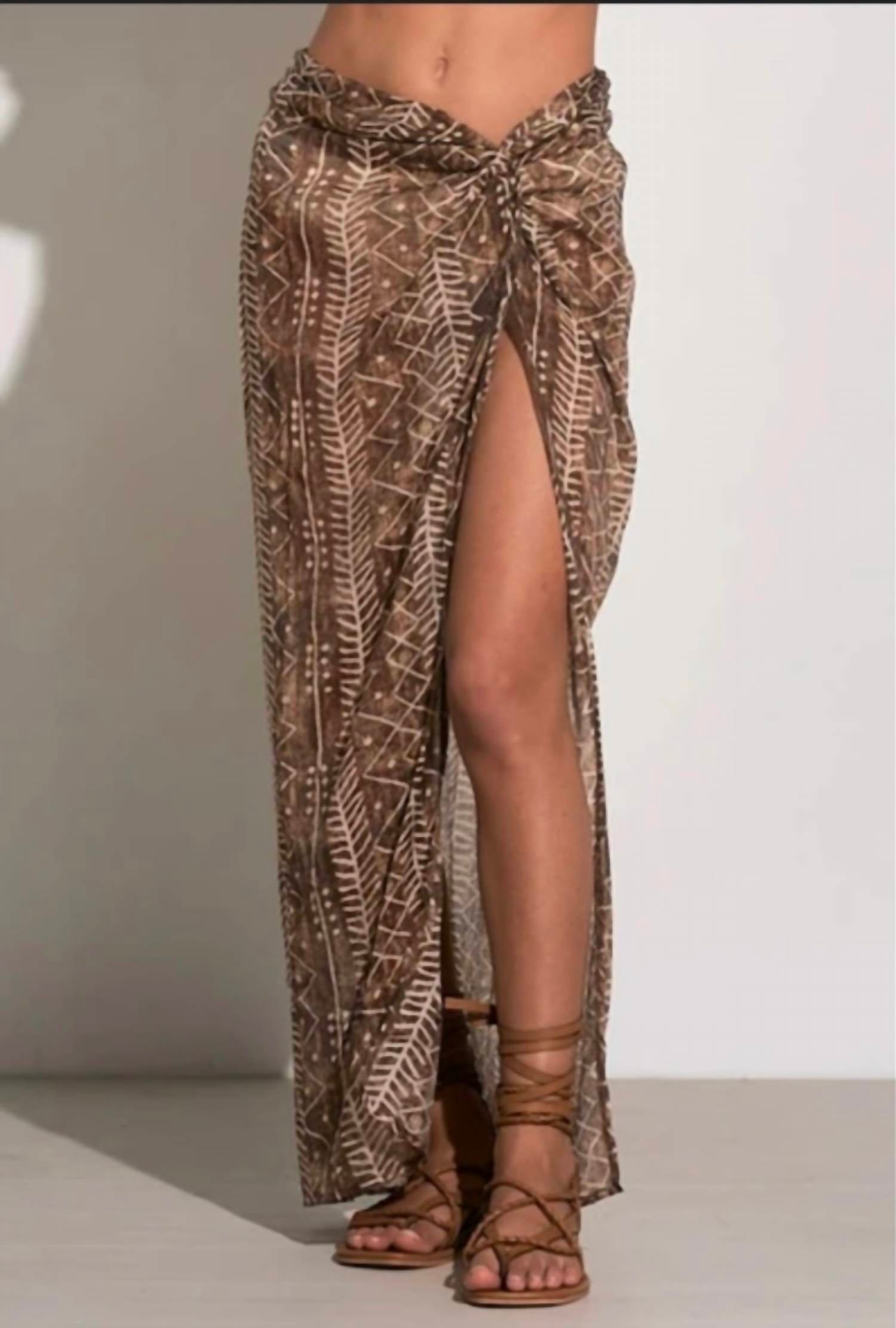 Elan - Long Sarong Maxi Skirt