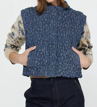 Current Air - Cropped Quilting Vest