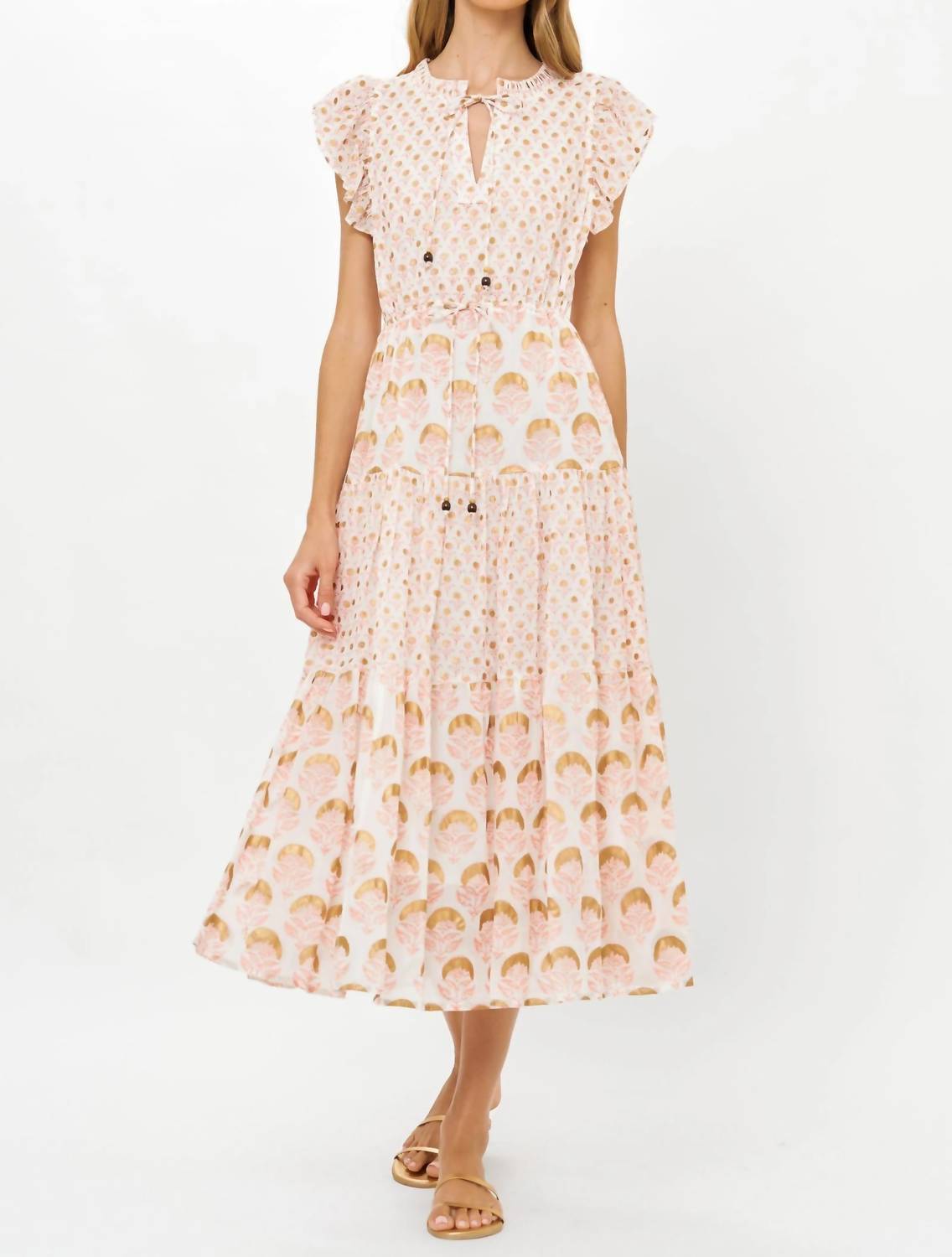 Oliphant - Cinched Flirty Midi Dress