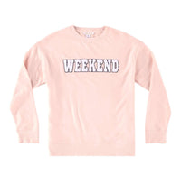 Shiraleah Weekend Crewneck Sweatshirt in blush - women's top - alternate view