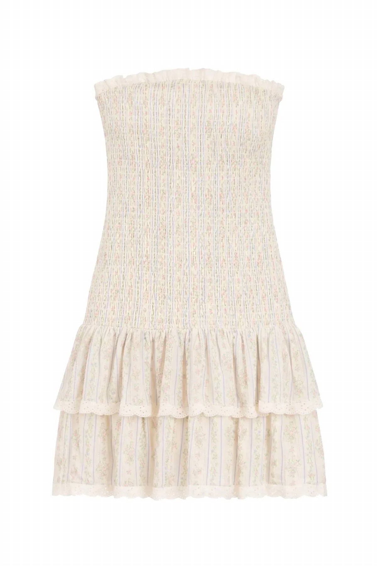 Katie J Nyc - Women's Floral Melina Drop Waist Ruffle Dress