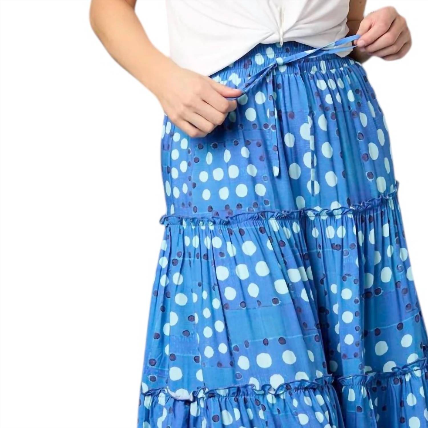 Coco + Carmen - Verbena Dot Print Tiered Skirt