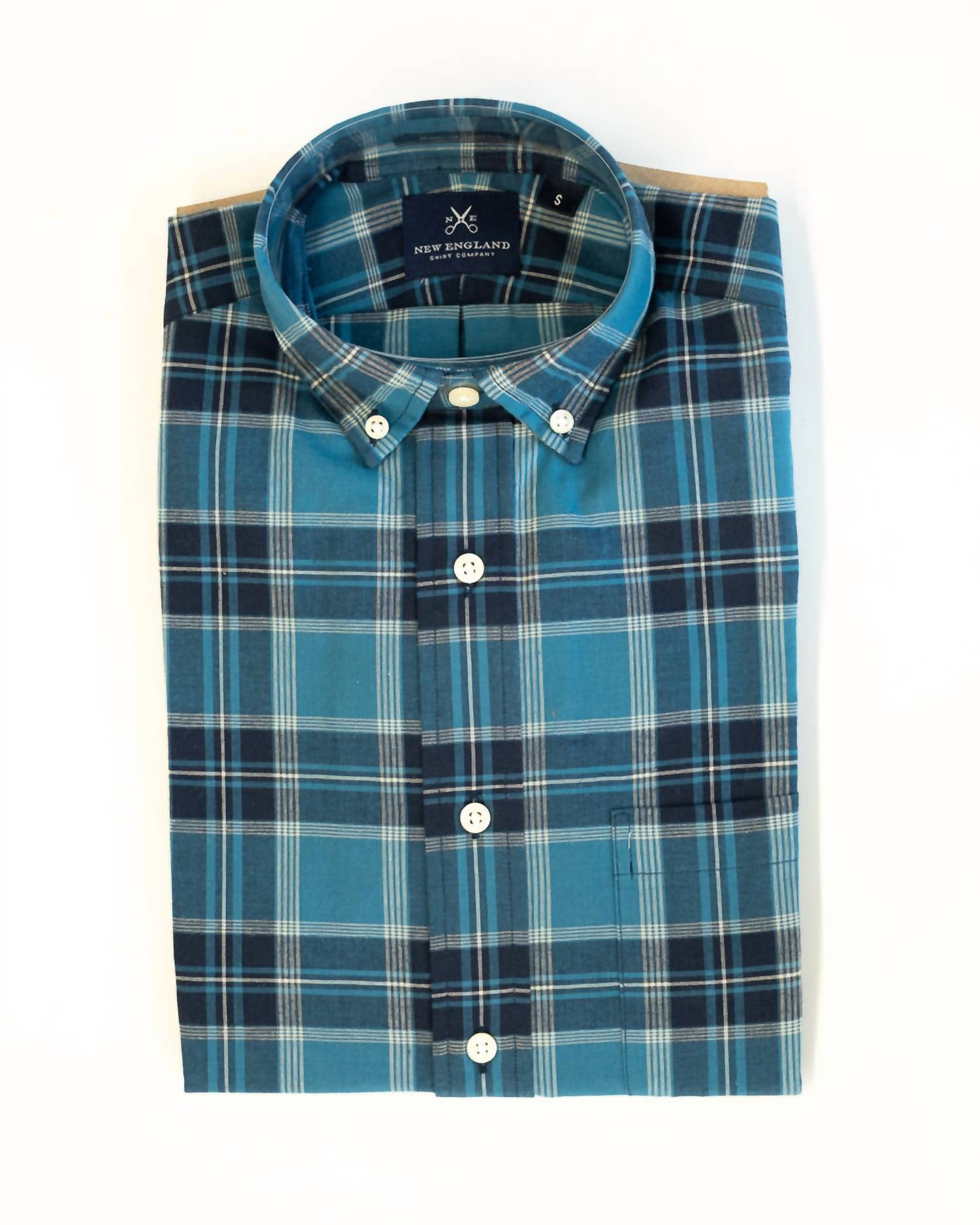 New England Shirt Company - Men's Authentic Madras Button Down Shirt