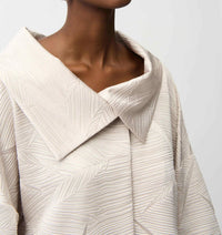 Joseph Ribkoff - Pleated Satin Boxy Jacket