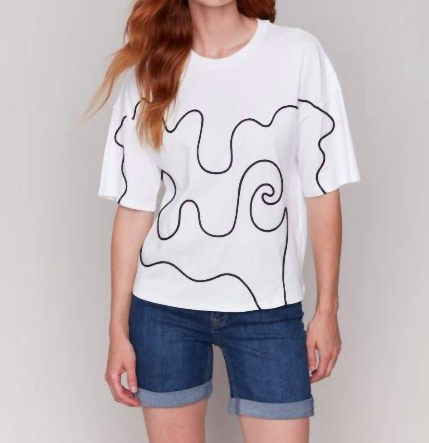 Charlie B - Soutache Squiggles tee