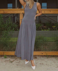 Lalavon - Lucy Mock Neck Maxi Dress