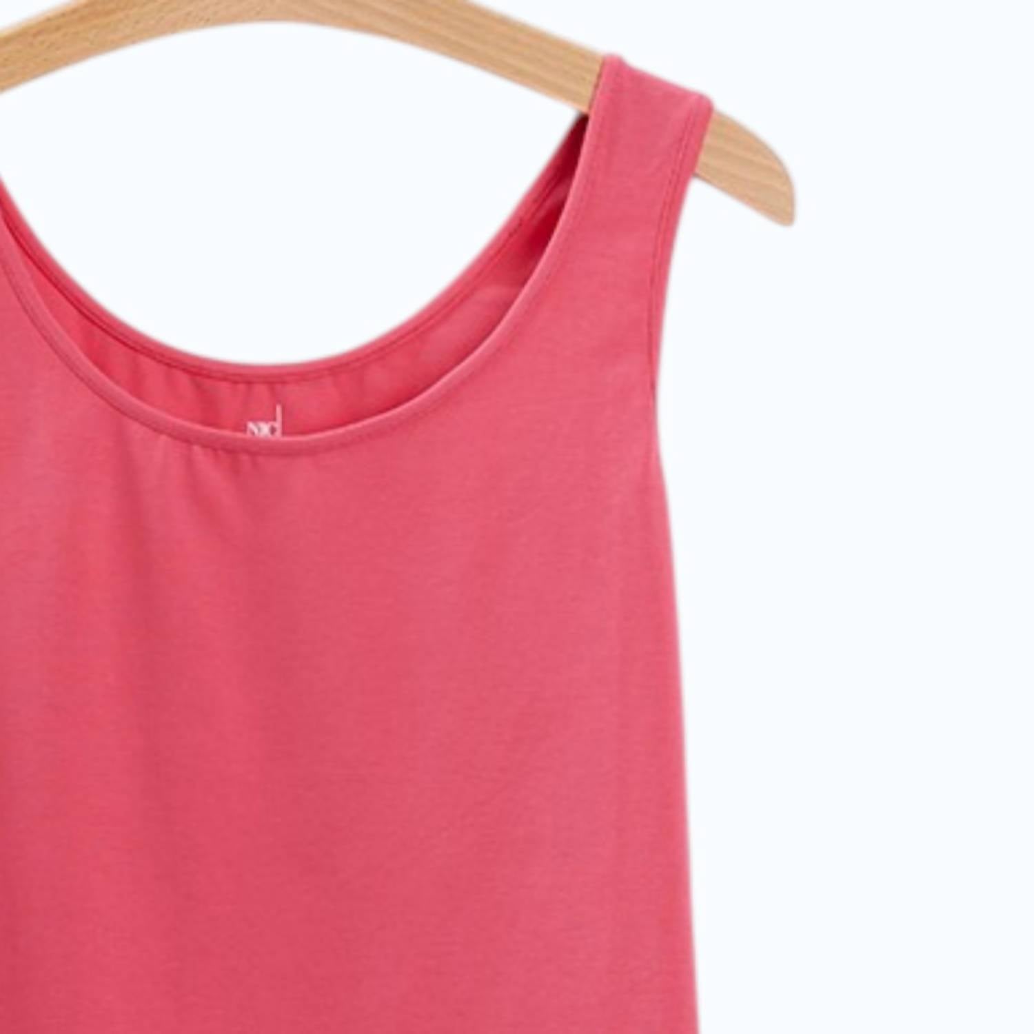 Nic + Zoe Women's Tail Perfect Tank in rose quartz - women's tank top - detail view