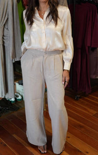 Molly Bracken - Woven Wide Leg Pants